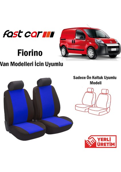 Fiorino Van Oto Koltuk Kılıfı Ön İki Koltuk İçin Siyah Mavi fiyatları