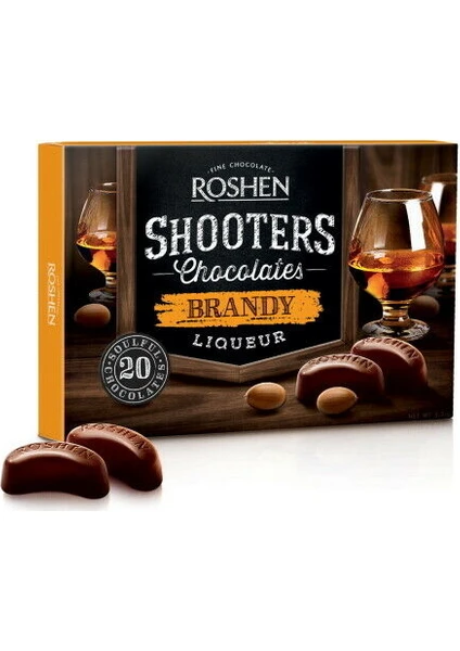 Shooters Chocolates Brandy Likörlü Çikolata 150 gr