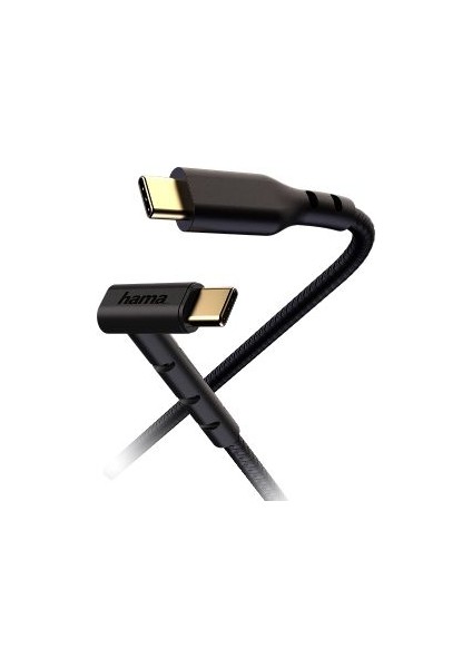 187214 1.5m USB-C - USB-C Stand Şarj/Data Kablo – Siyah