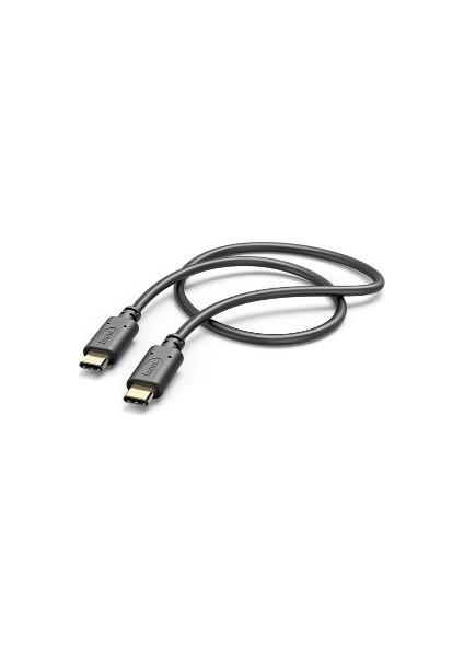 183333 0.2m USB-C - USB-C Şarj/Data Kablosu – Siyah