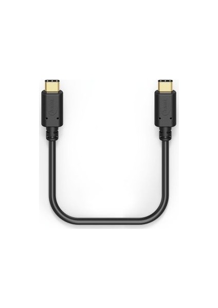 183333 0.2m USB-C - USB-C Şarj/Data Kablosu – Siyah