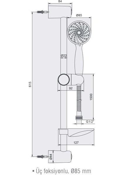 Sole Hareketli Üst Takım Üç Fonksiyonlu 102146059