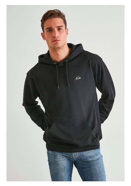 Kapüşonlu Sweatshirt Basic