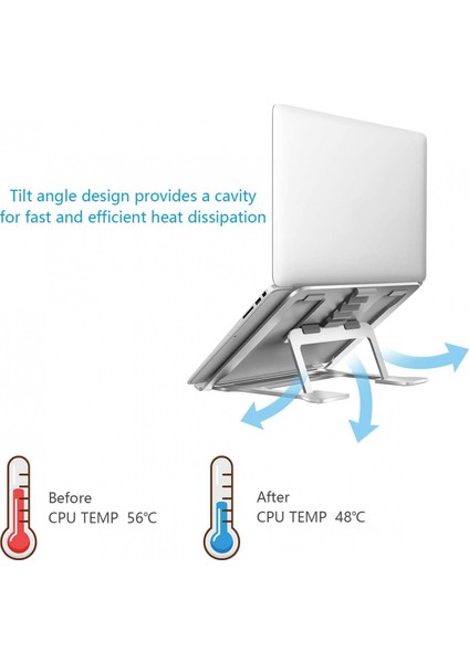 Masa Için Ayarlanabilir Dizüstü Bilgisayar Standı 11-16 Inch