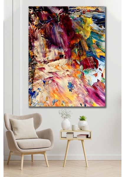 50X70 Yağlı Boya Görünümlü Renkler Kanvas Tablo