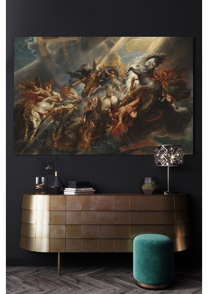 100X140 Mitolojinin Gücü Kanvas Duvar Tablo