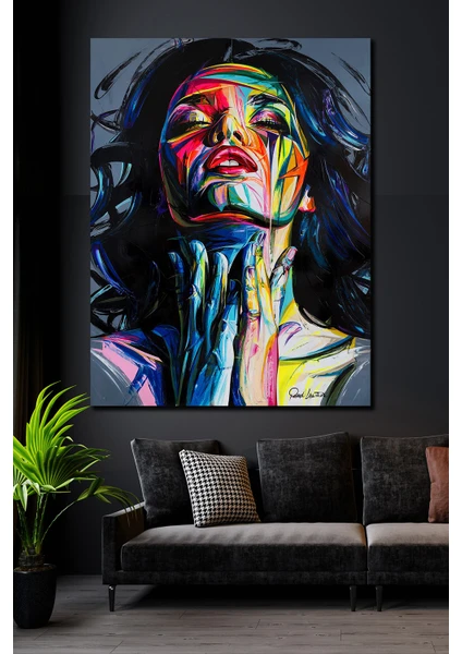 Hediyeler Kapında 50X70 Woman & Art Kanvas Tablo