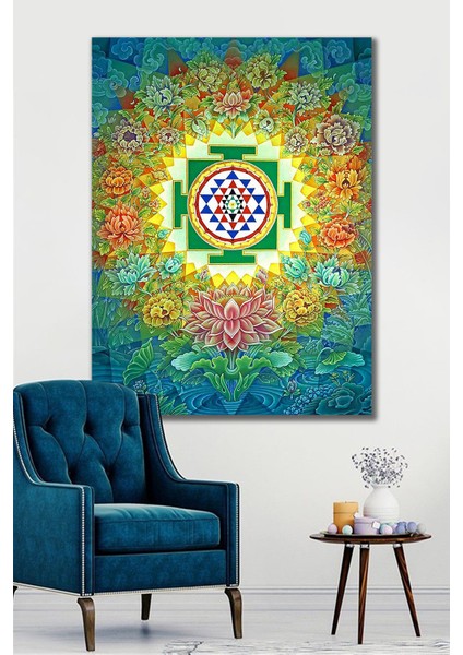 70x100 Yantra Bolluk Bereket Kanvas Tablo