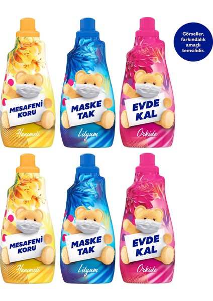 Extra Yumuşatıcı Hanımeli + Orkide + Lilyum 1440 ml 6 x 60 Yıkama