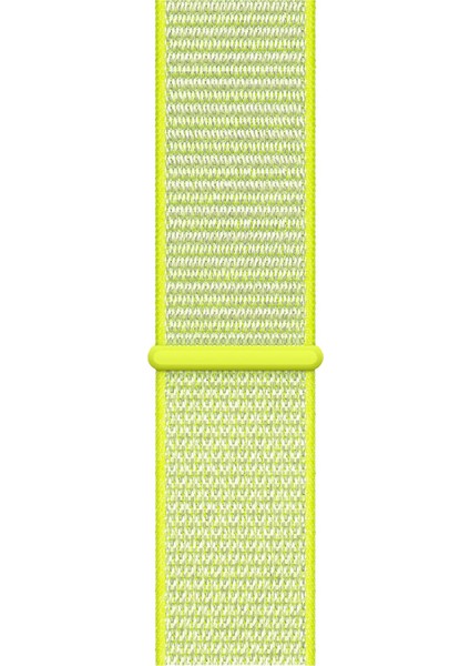 Spor Loop Kordon, Apple Watch Series SE/10/9/8/7/6/5/4/3 Uyumlu 42mm-41mm-40mm- 38mm, Neon Sarı