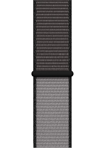 Spor Loop Kordon, Apple Watch Series SE/10/9/8/7/6/5/4/3 Uyumlu 42mm-41mm-40mm- 38mm, Demir Grisi