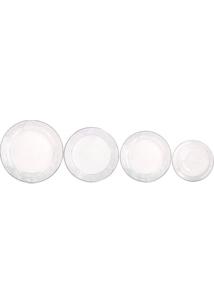 Ağaç Desen 6 Kişilik 24 Parça Yemek Takımı