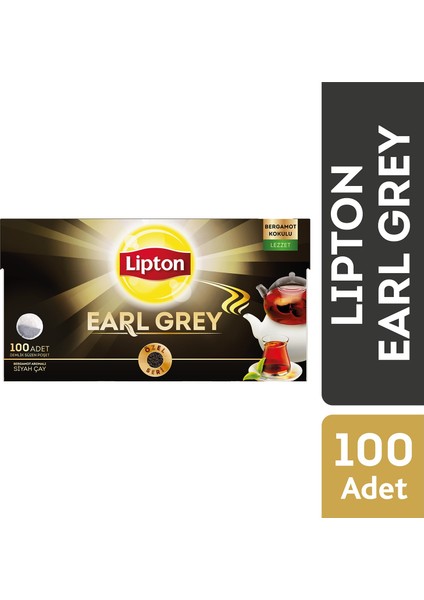 Earl Grey Demlik Poşet Çay 100'LÜ