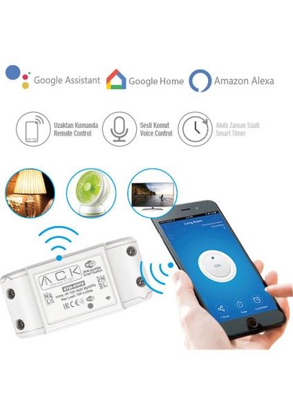 Akıllı Ev Anahtarı Wi-Fi Smart Switch AY26-01010