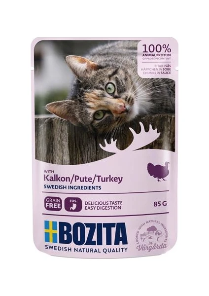 Pouch Hindi Etli Tahılsız Yetişkin Kedi Konservesi 85 gr