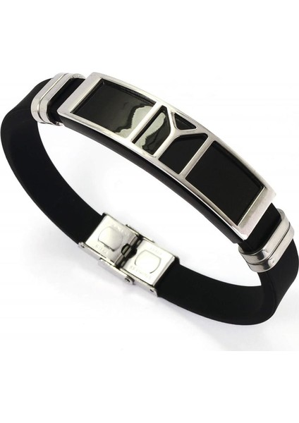 IYI Kayı Boyu Diriliş Kauçuk Çelik Erkek Bileklik