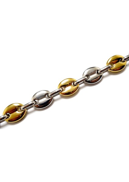 Gemici Model Sarı Beyaz Çelik Erkek Bileklik fiyatları