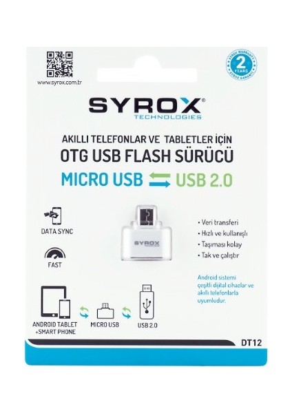 USB Den Micro Dönüştürücü / Otg SYX-DT12