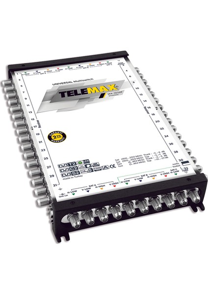 MV-1032P Sonlu ve Kaskatlı 32 Çıkışlı Multıswıtch Santral Adaptör