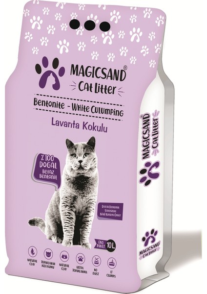 Cat Litter Lavanta Kokulu Kedi Kumu İnce Taneli 10 lt