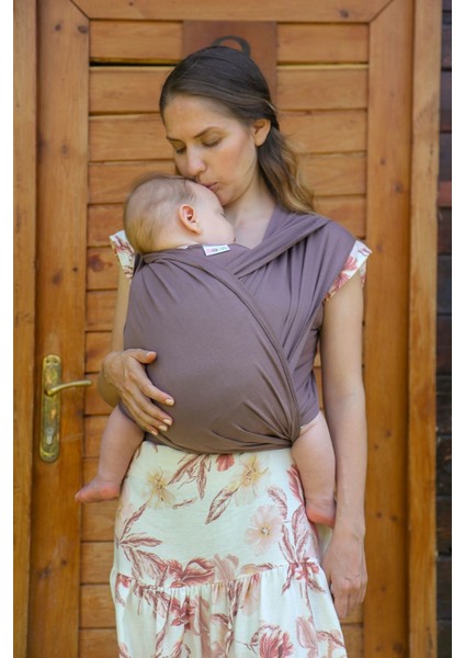 Tuniko Esnek Wrap Sling, Kanguru-Vizon(Taupe)