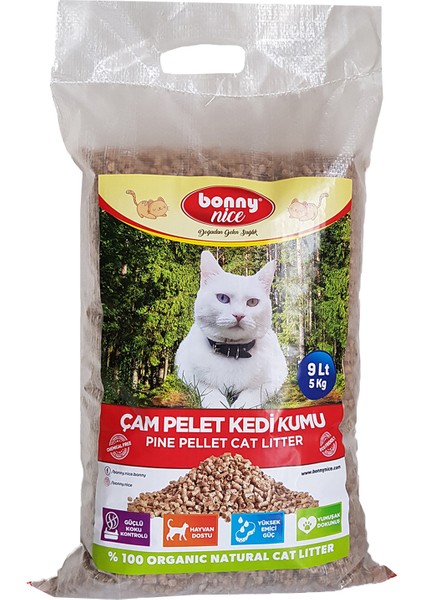 Doğal Çam Peleti Kedi Kumu 5 Kg 10 Lt x 20 Paket