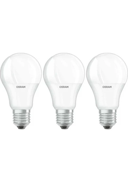 Led Value 4,9W Sarı Işık E-27 470lm Ampul  3 lü Paket