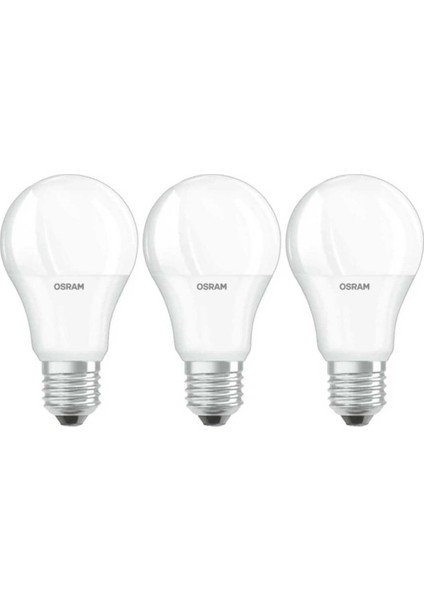 Led Value 8;5W Sarı Işık E-27 806lm Ampul 3 lü Paket