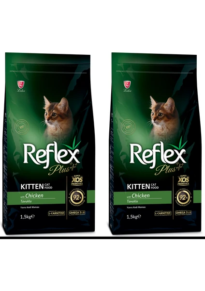 Reflex Plus Tavuklu Yavru Kedi Maması 1,5 kg 2 Adet