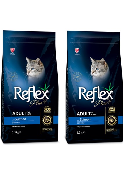 Somonlu Yetişkin Kedi Maması 1.5 kg x 2 Adet