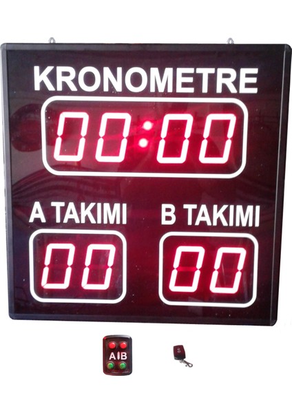 Halı Saha Skorbord (Scoreboard) Sistemi Kasa Ölçüsü: 60X60 cm