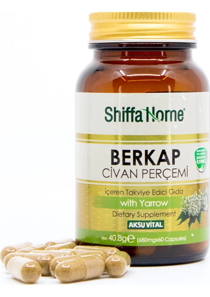 Shiffa Home Berkap Civan Perçemi (Yarrow) 680 mg 60 Kapsül