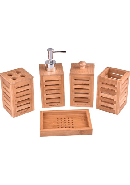 Bambu Aqua Banyo Seti 5'li modelleri