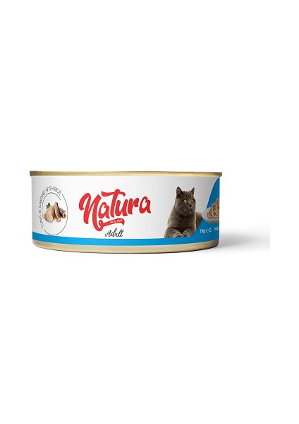 Natura Pet Kediler İçin Ton Balığı ve Sardalya Mix 70 gr x 24