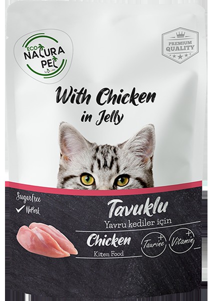 Yavru Kedi Tavuklu 85 gr Pouch x 20