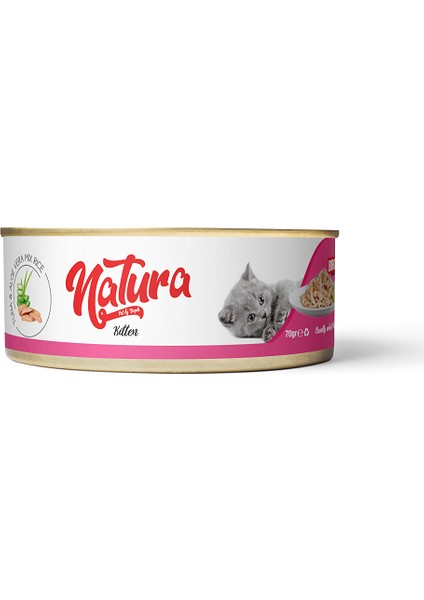 Natura Pet Yavru Kediler İçin Ton Balığı ve Aloe Vera Mix 70 gr x 24