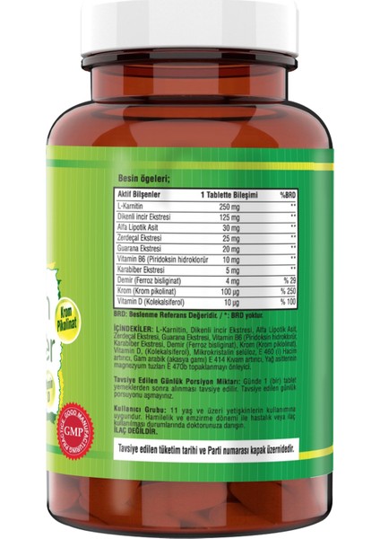 Karabiber Extreli L- Carnitine 120 Tablet