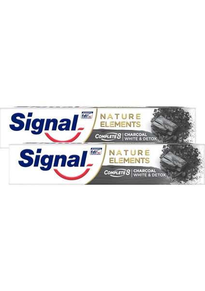 Natural Elements Kömür Özlü Diş Macunu 75 ml x 2 Adet