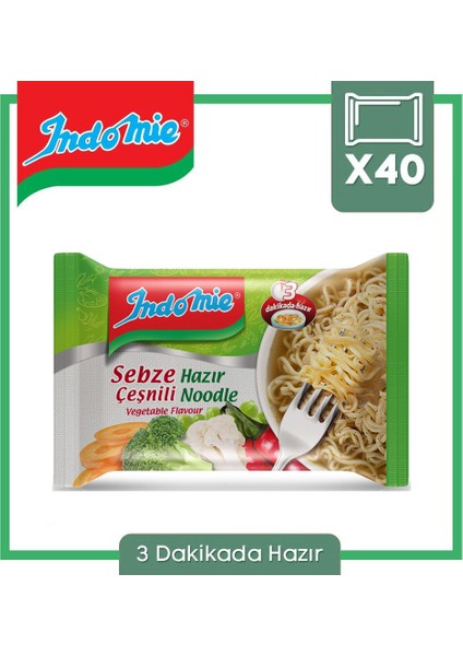 40'lı Sebze Aromalı Hazır Noodle Koli