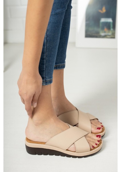Della Çapraz Comfort Terlik