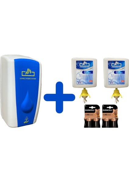 1 L Sensörlü Sabun Dispenser Cihazı + 2 L Sabun Kartuş