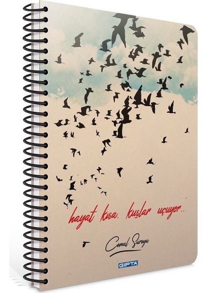 Kuşlar Kareli Defter 120 Yaprak