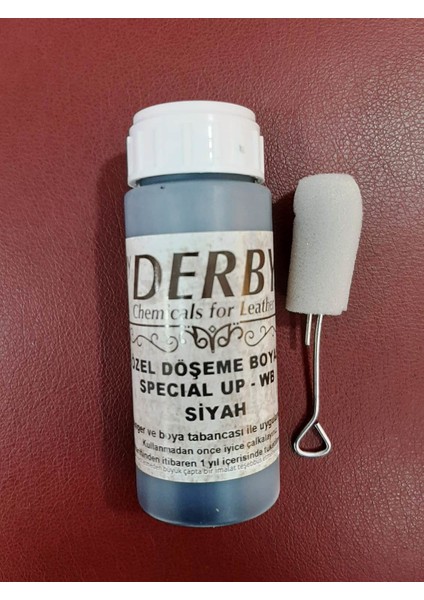 Siyah Özel Deri Döşeme,koltuk Boyası ve Uygulama Süngeri