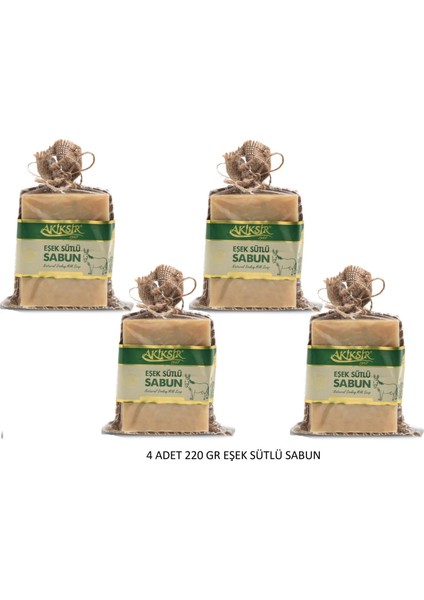 Eşek Sütü Sabun 4 Adet 220 gr