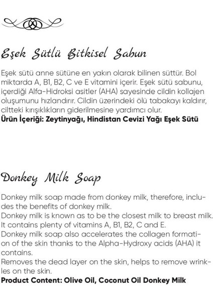 Eşek Sütü Sabun 4 Adet 220 gr modelleri
