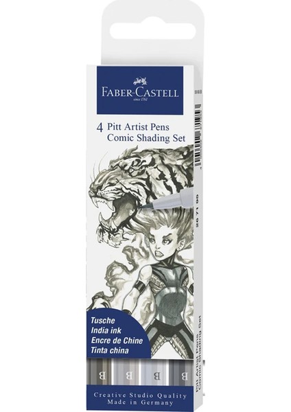 Pitt Artist 4'lü Comic Shading Set 267195