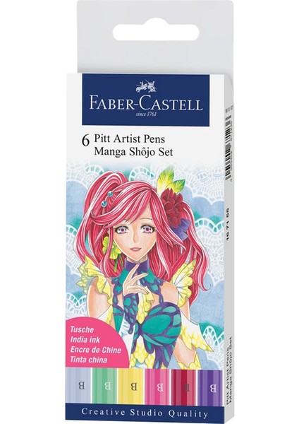 Pitt Artist 6'lı Manga Ahojo Set 167155