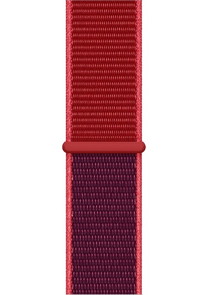 Spor Loop Kordon, Apple Watch Series SE/10/9/8/7/6/5/4/3 Uyumlu 49mm-46mm-45mm-44mm-42mm, Product Red