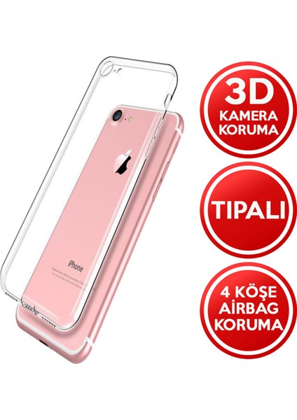 Iphone 7-8 Silikon  Şeffaf Kılıf