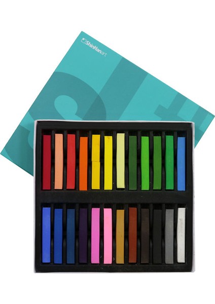 Soft Pastel Boya Seti - Toz Pastel - 24 Renk Tam Boy